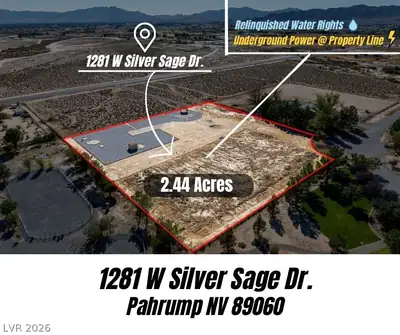 1281 West Silver Sage Drive, Pahrump, NV 89060 Aerial View