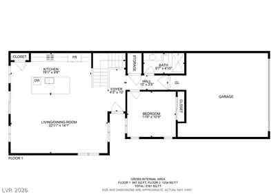 3353 Nicki Cometa Street, North Las Vegas, NV 89032 Floor Plan