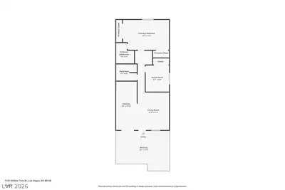 1101 Willow Tree Drive D, Las Vegas, NV 89128 Floor Plan