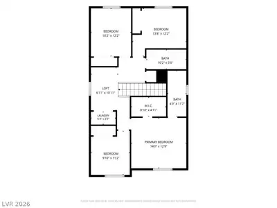 3583 Judson Avenue, North Las Vegas, NV 89030 Floor Plan