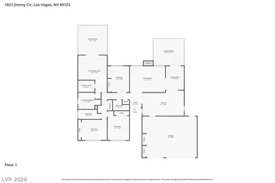 1021 Jimmy Circle, Las Vegas, NV 89123 Floor Plan