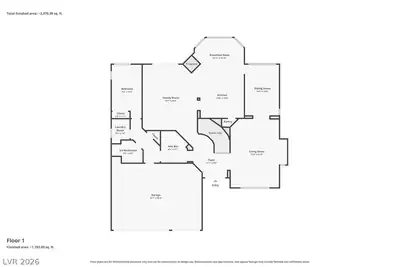 2721 Mallard Landing Avenue, Henderson, NV 89074 Floor Plan