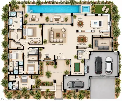 7510 Yonie Court, Las Vegas, NV 89117 Floor Plan