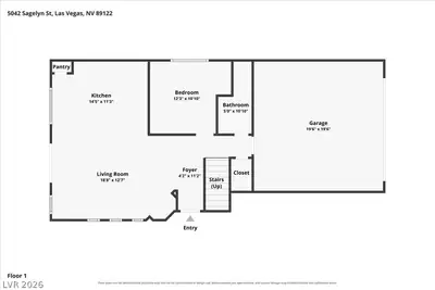 5042 Sagelyn Street, Las Vegas, NV 89122 Floor Plan