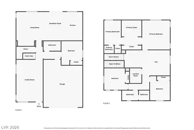 5321 Wild Sunflower Street, North Las Vegas, NV 89081 Floor Plan