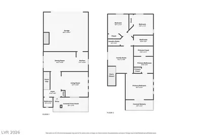 9168 Dimpled Court, Las Vegas, NV 89149 Floor Plan