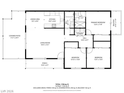 1025 Willow Tree Drive A, Las Vegas, NV 89128 Floor Plan