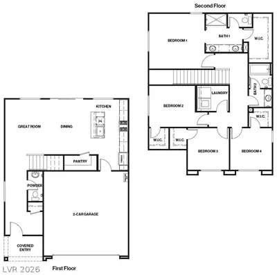 7336 TANYA FALLS Street, North Las Vegas, NV 89084 Floor Plan