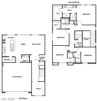 7327 BALENGER BAY Avenue, North Las Vegas, NV 89084 Floor Plan