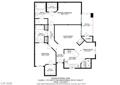 698 South Racetrack Road 1521, Henderson, NV 89015 Floor Plan
