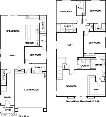 1040 Peacock Plume Street, Henderson, NV 89011 Floor Plan