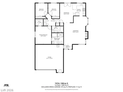 808 Lupine Court, Henderson, NV 89002 Floor Plan