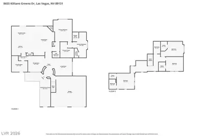 8655 KILLIANS GREENS Drive, Las Vegas, NV 89131 Floor Plan