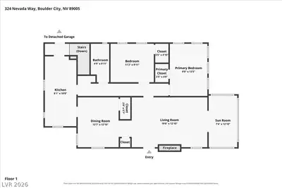 324 Nevada Way, Boulder City, NV 89005 Floor Plan