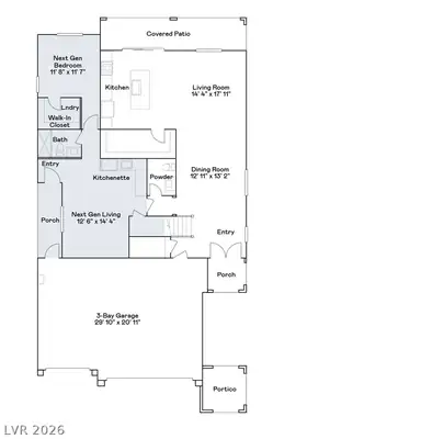 1529 Capri Cascades Court, Henderson, NV 89011 Floor Plan