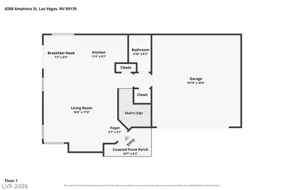 8288 Amphora Street, Las Vegas, NV 89139 Floor Plan