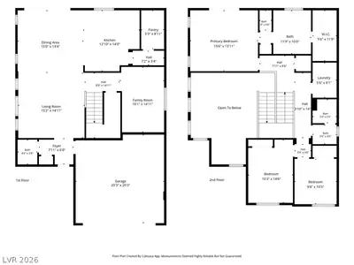 6937 Whispering Falls Drive, North Las Vegas, NV 89084 Floor Plan