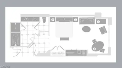 125 East Harmon Avenue 3809, Las Vegas, NV 89109 Floor Plan