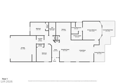3383 Blue Ash Lane, Las Vegas, NV 89122 Floor Plan