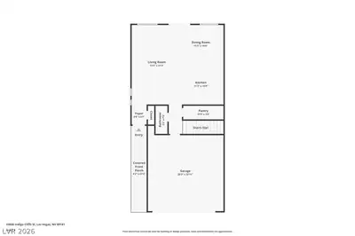 10026 Indigo Cliffs Street, Las Vegas, NV 89141 Floor Plan