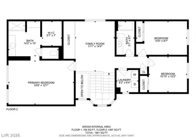 596 Marlberry Place, Henderson, NV 89015 Floor Plan