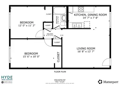 2516 Ellis Street, North Las Vegas, NV 89030 Floor Plan