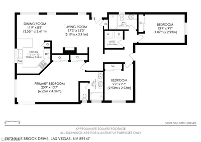 7873 Blue Brook Drive, Las Vegas, NV 89147 Floor Plan