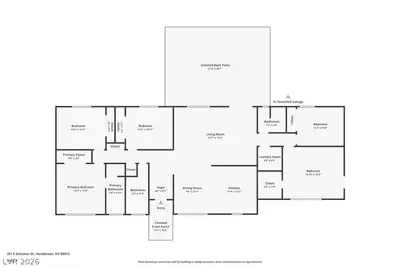 261 East Delamar Drive, Henderson, NV 89015 Floor Plan