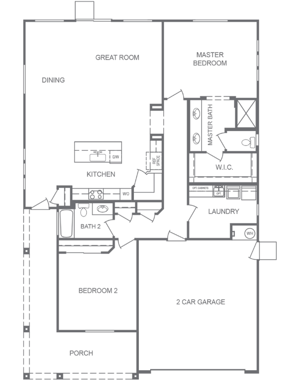 Cordera Ranch Floor Plan 1670
